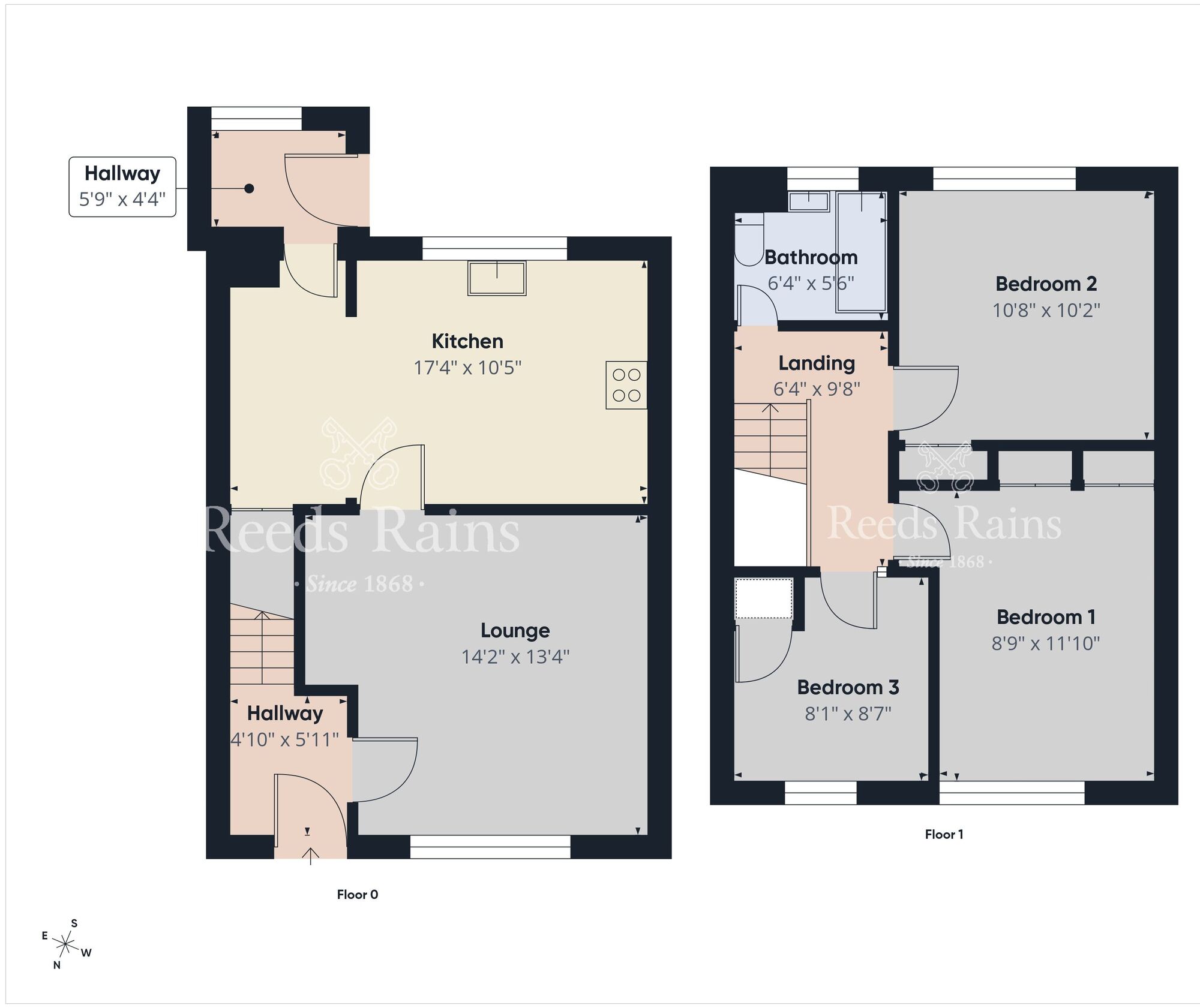 Floorplan of 3 bedroom End Terrace House for sale, Ballyfore Park, Newtownabbey, County Antrim, BT36