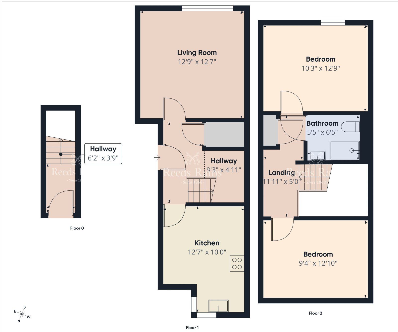 Floorplan of 2 bedroom Flat for sale, Mill Church Manor, Newtownabbey, County Antrim, BT36