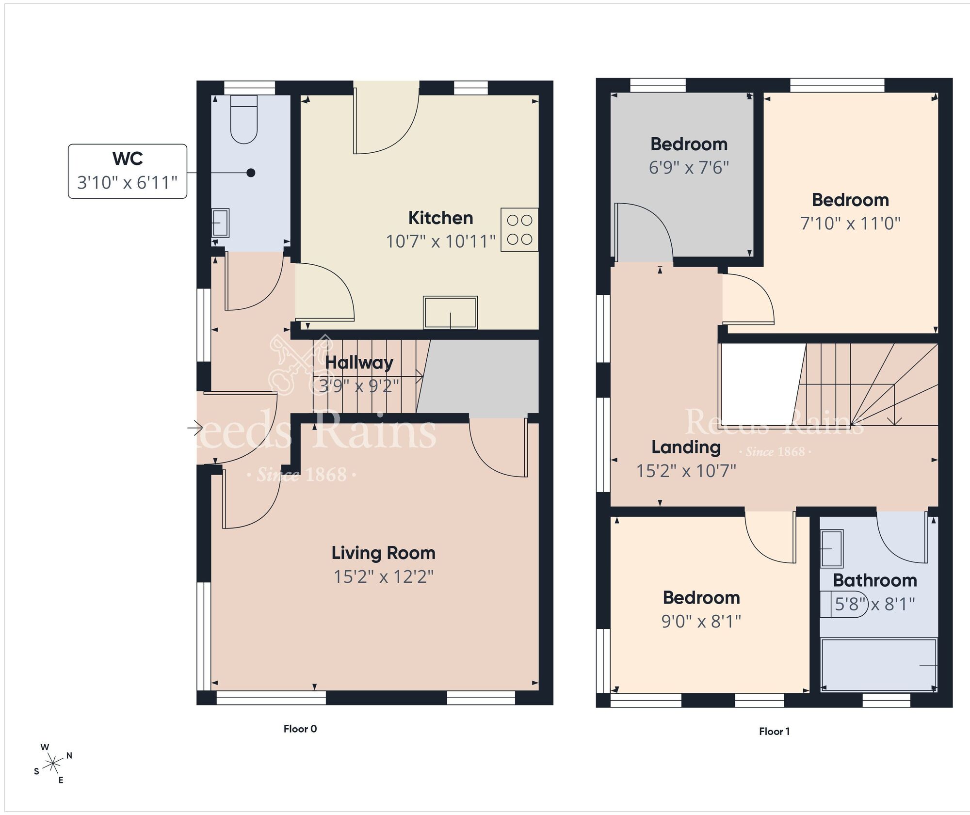 Floorplan of 3 bedroom Semi Detached House for sale, Glenwell Mews, Newtownabbey, County Antrim, BT36