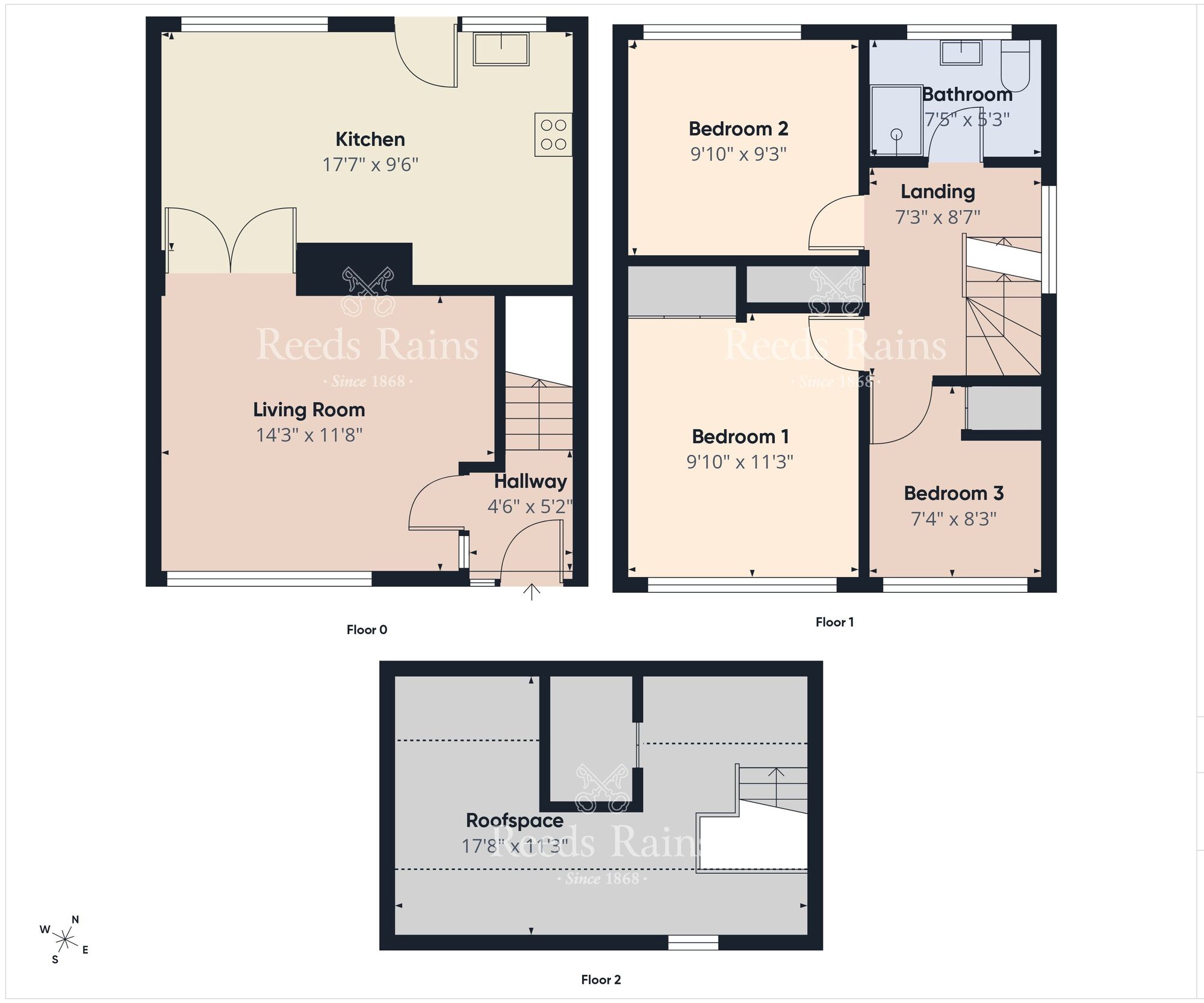 Floorplan of 3 bedroom Semi Detached House for sale, Fairview Crescent, Newtownabbey, County Antrim, BT36