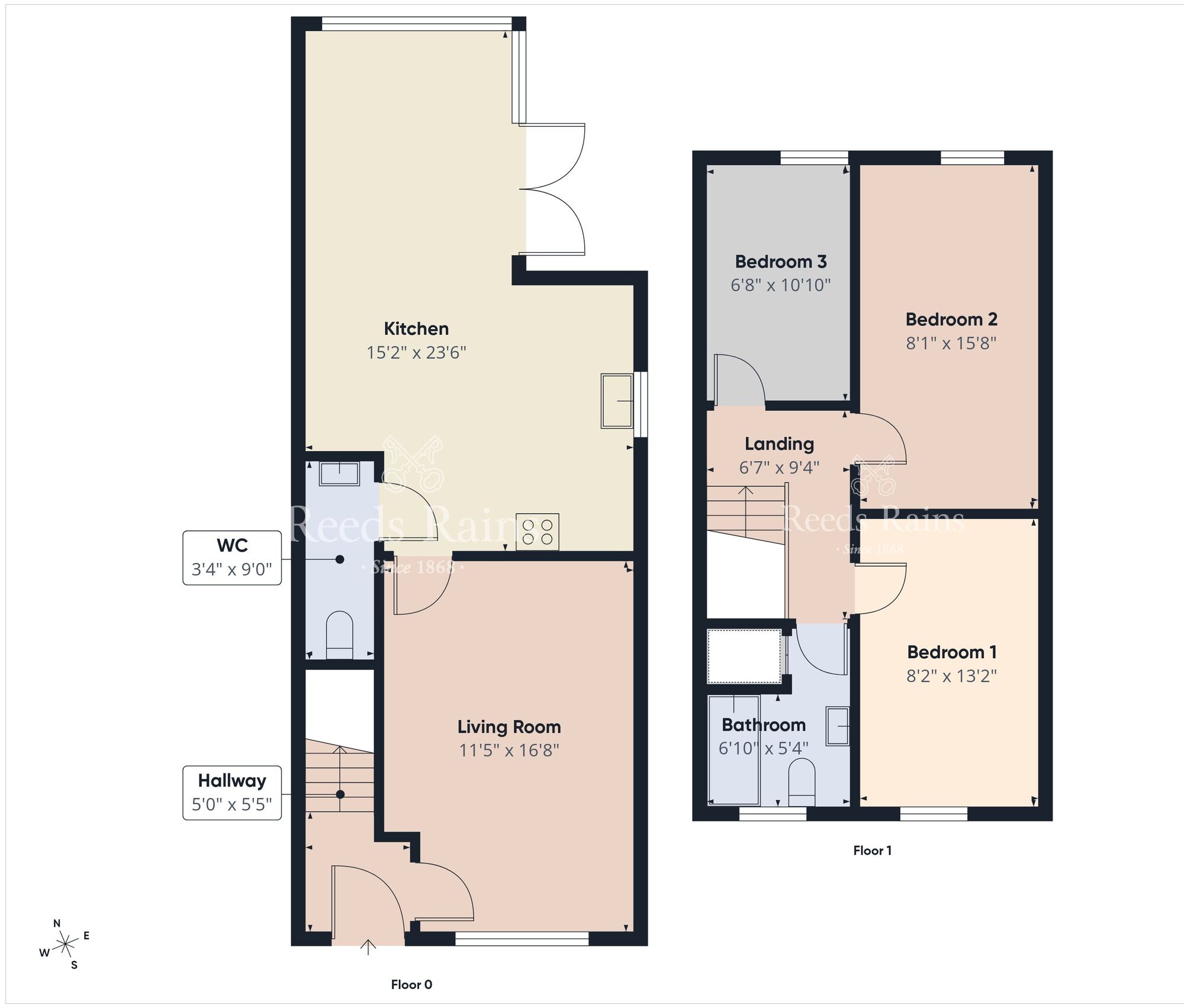 Floorplan of 3 bedroom Semi Detached House for sale, Bush Manor, Antrim, County Antrim, BT41