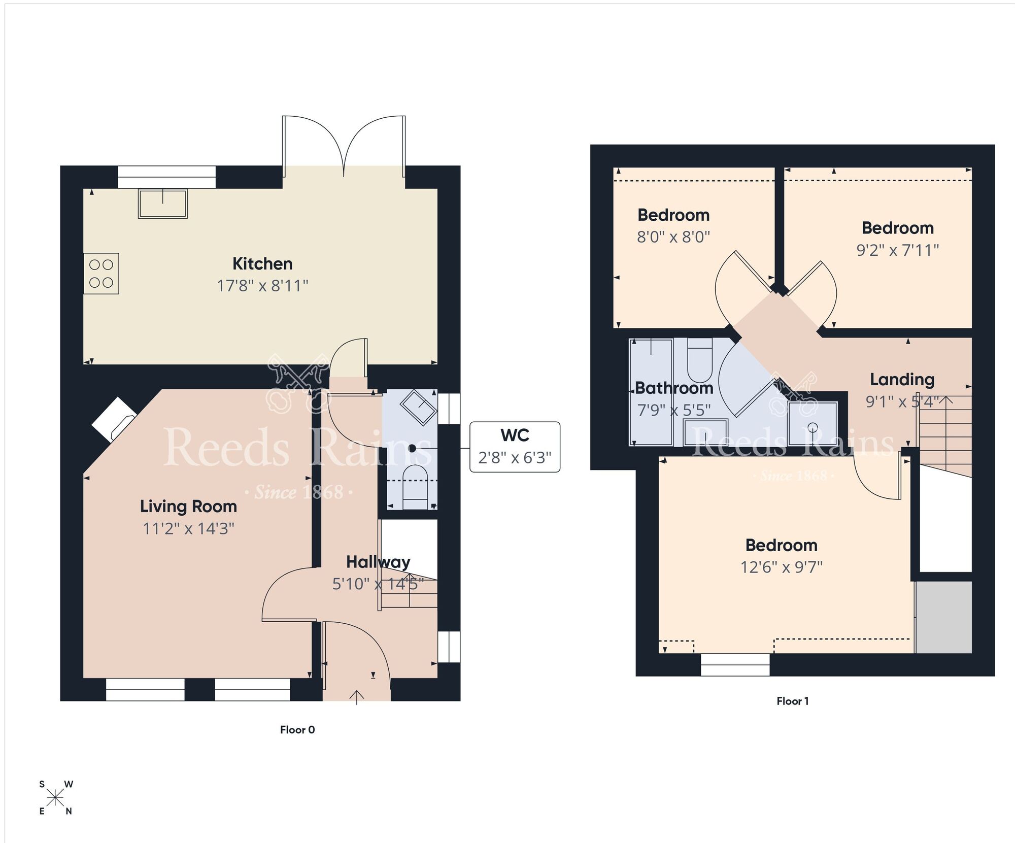 Floorplan of 3 bedroom End Terrace House for sale, Hydepark Court, Newtownabbey, County Antrim, BT36