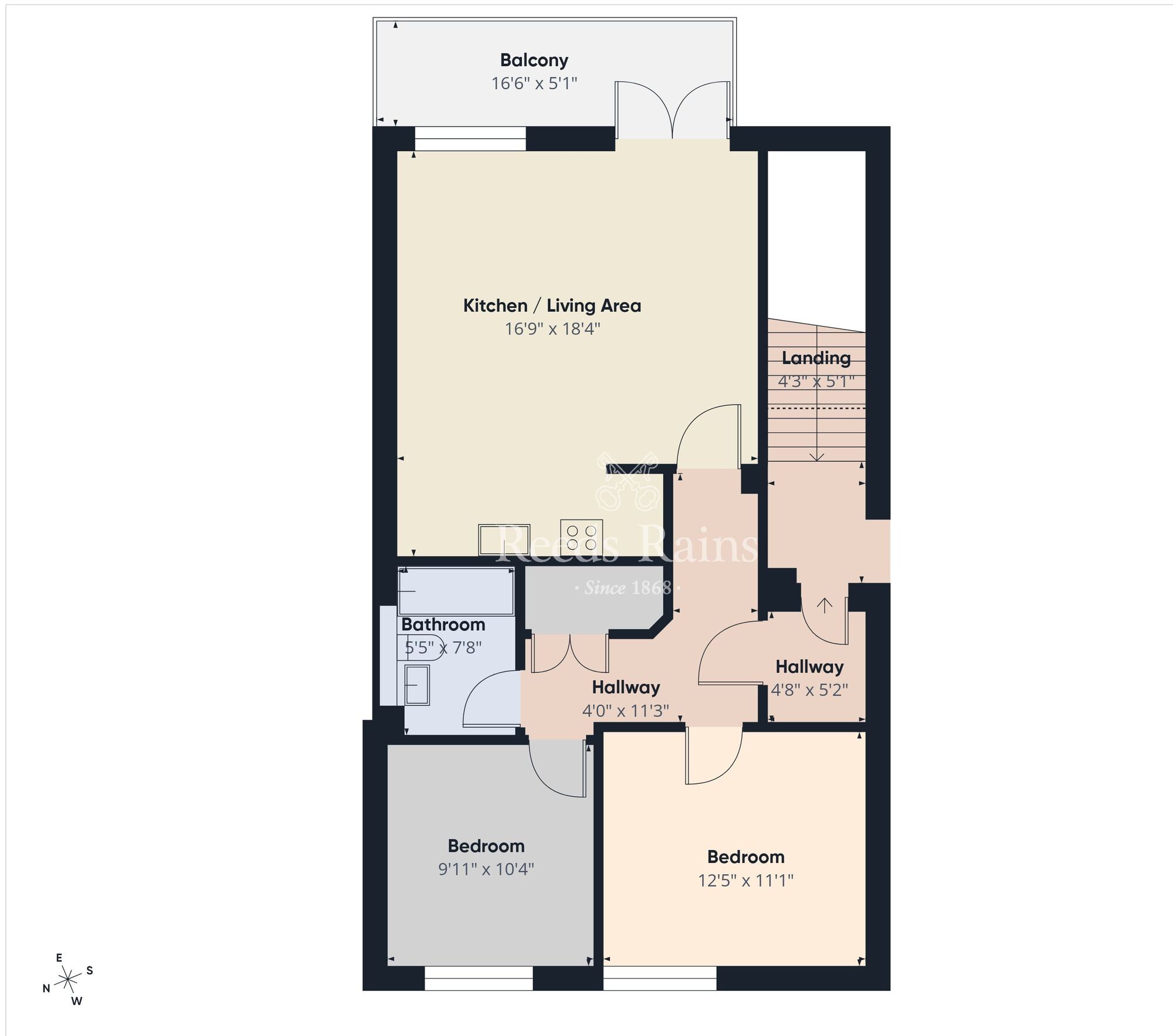 Floorplan of 2 bedroom Flat for sale, Whitewell Road, Newtownabbey, County Antrim, BT36