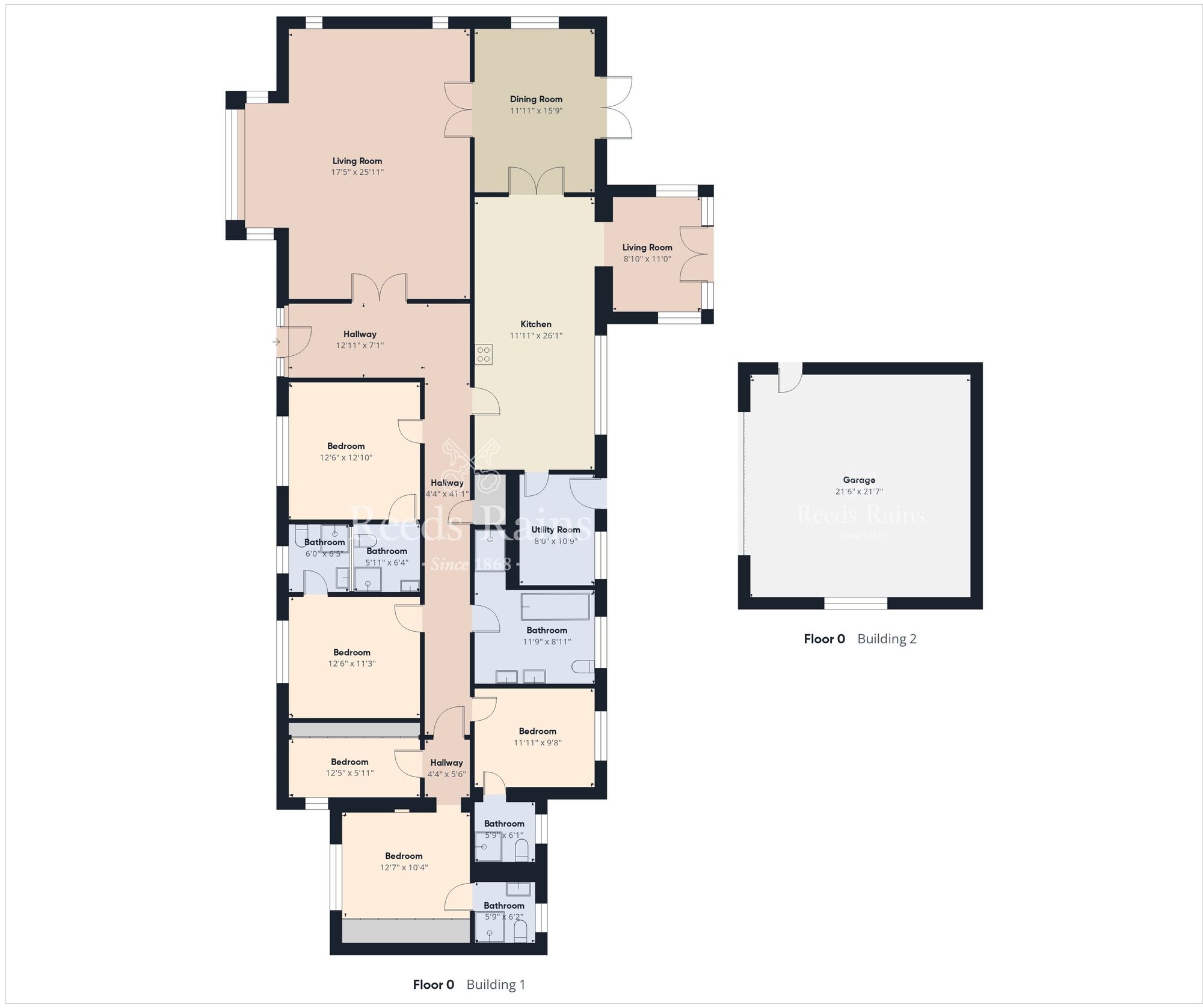 Floorplan of 5 bedroom Detached Bungalow for sale, Ballyvesey Road, Newtownabbey, County Antrim, BT36