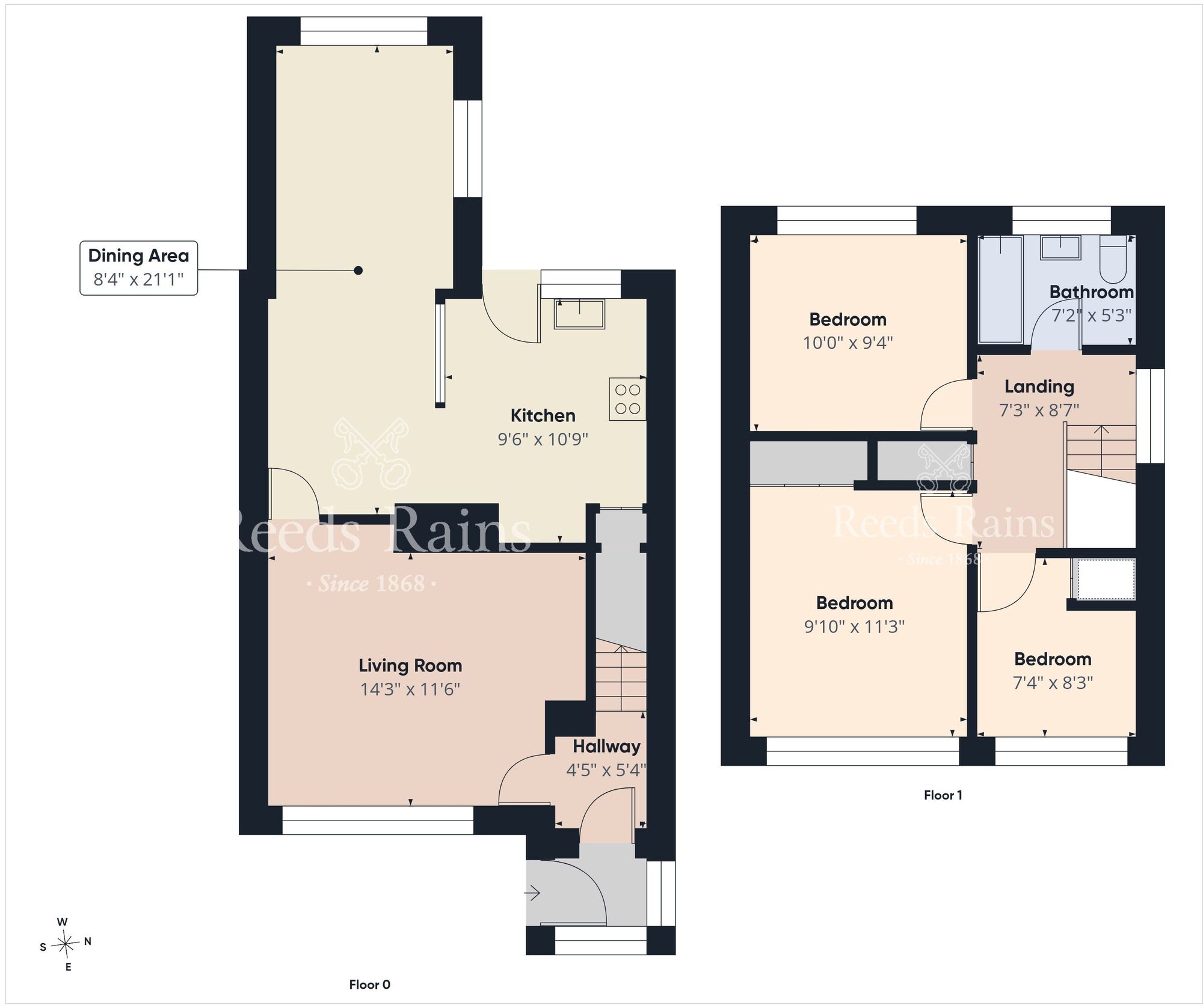 Floorplan of 3 bedroom Semi Detached House for sale, Waverley Avenue, Newtownabbey, County Antrim, BT36