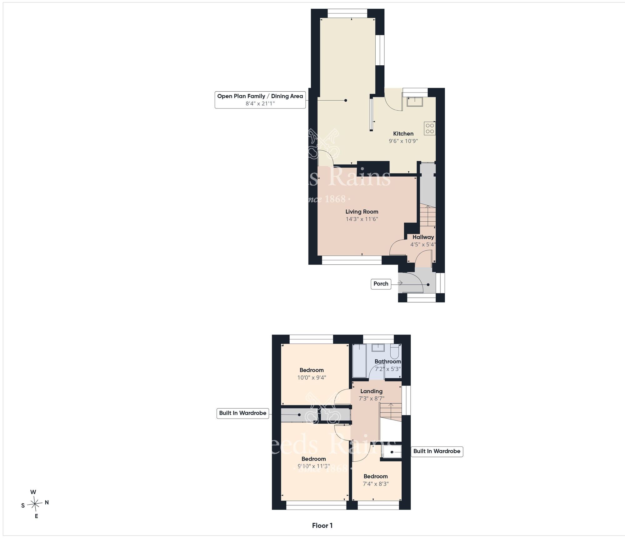 Floorplan of 3 bedroom Semi Detached House for sale, Waverley Avenue, Newtownabbey, County Antrim, BT36