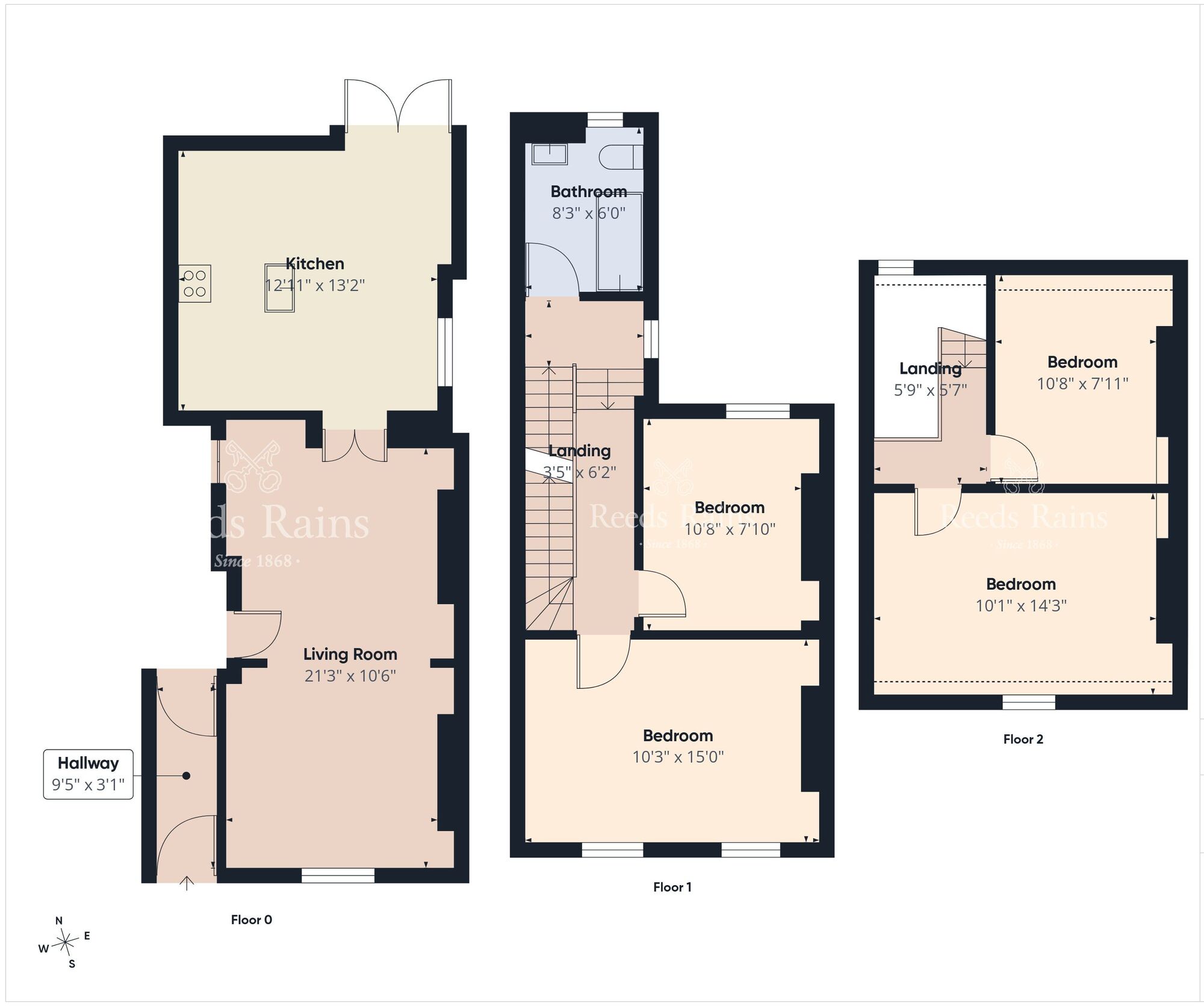 Floorplan of 4 bedroom Mid Terrace House for sale, Whitewell Road, Newtownabbey, County Antrim, BT36