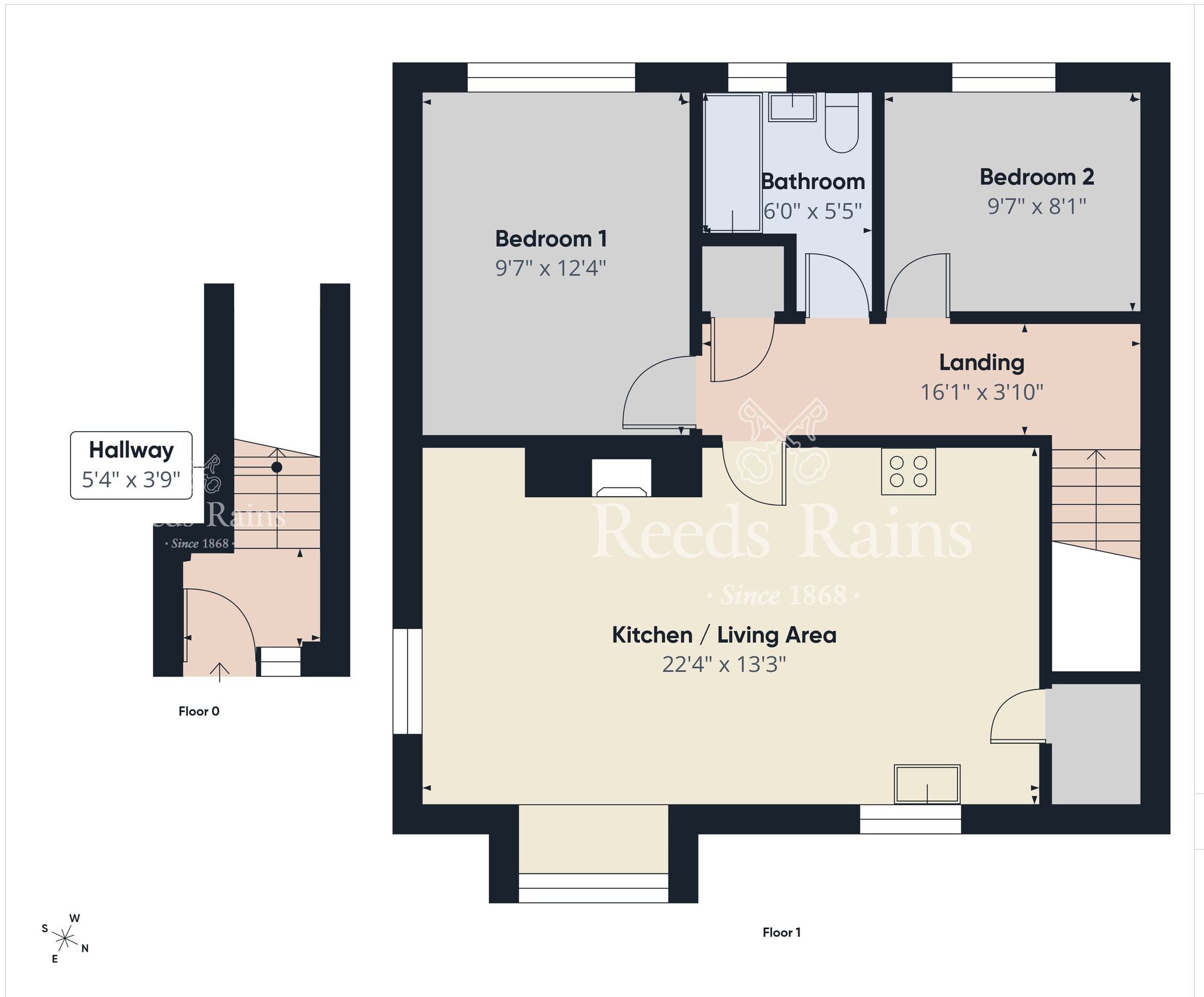 Floorplan of 2 bedroom Flat for sale, Glenmount Road, Newtownabbey, County Antrim, BT36