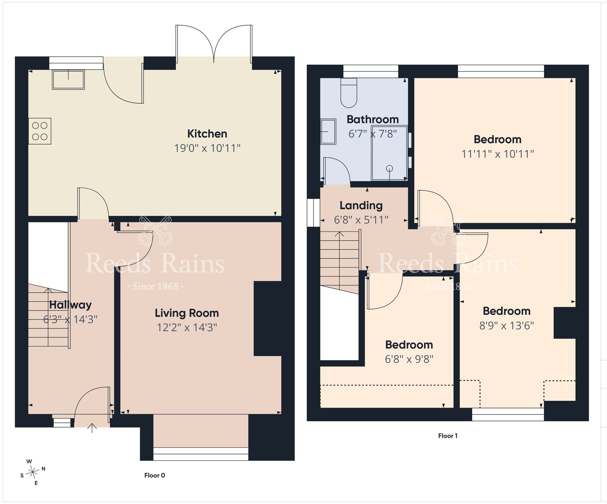 Floorplan of 3 bedroom Semi Detached House for sale, Hollybrook Crescent, Newtownabbey, County Antrim, BT36