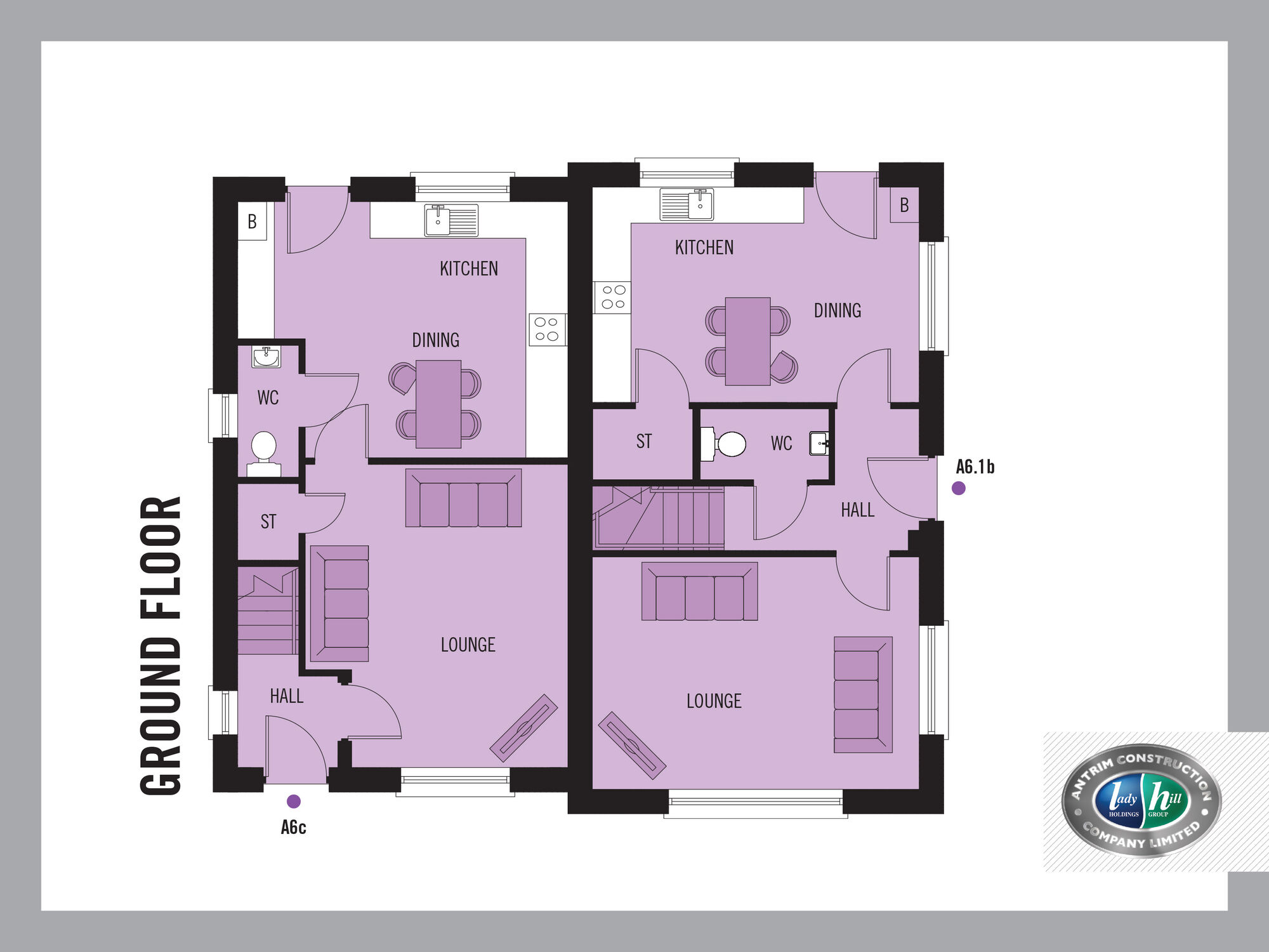 Floorplan of 3 bedroom Semi Detached House for sale, Station Road, Doagh, BT39