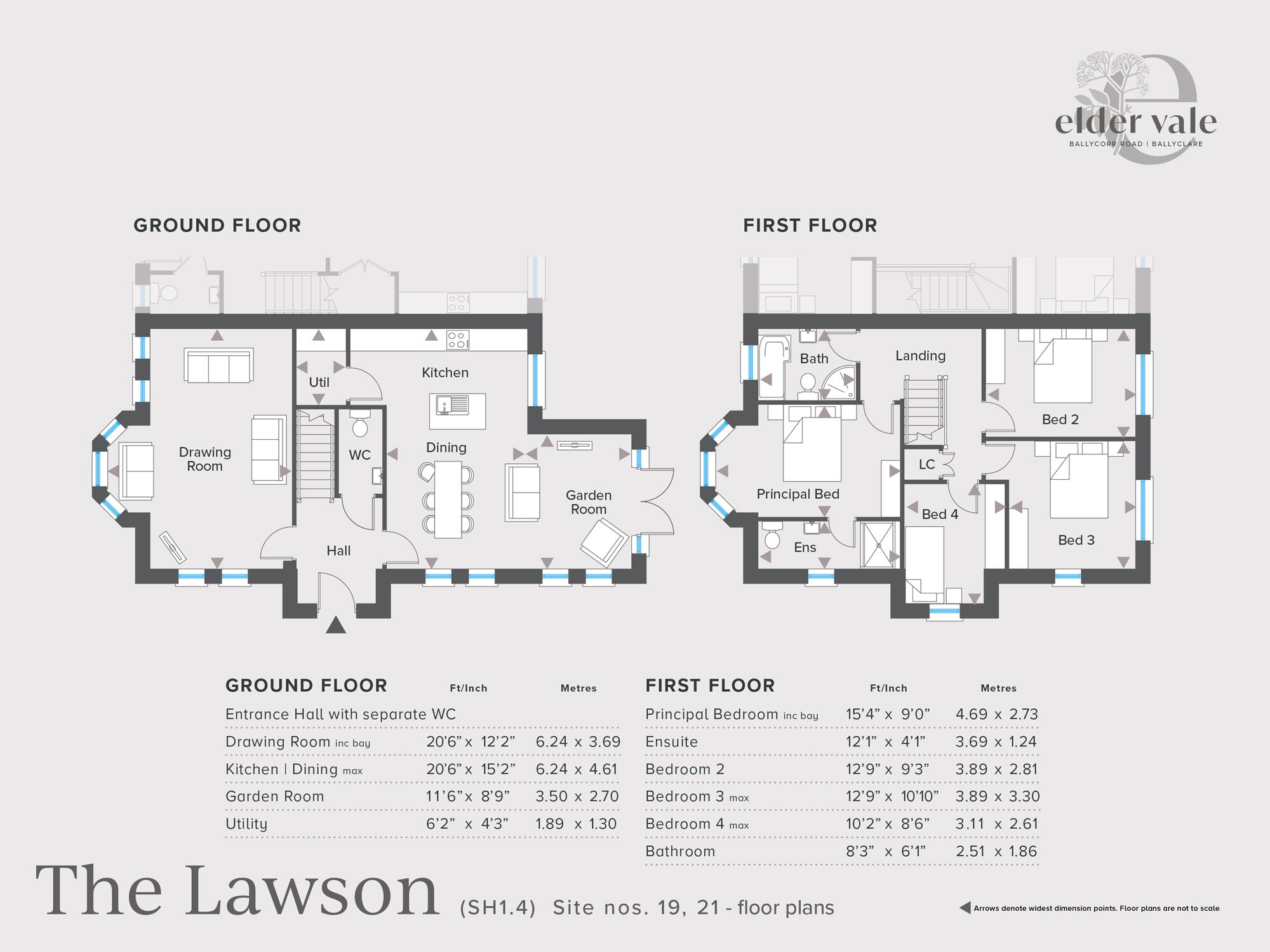 Floorplan of 4 bedroom Semi Detached House for sale, Elder Vale, Ballycorr Road, Ballyclare, BT39
