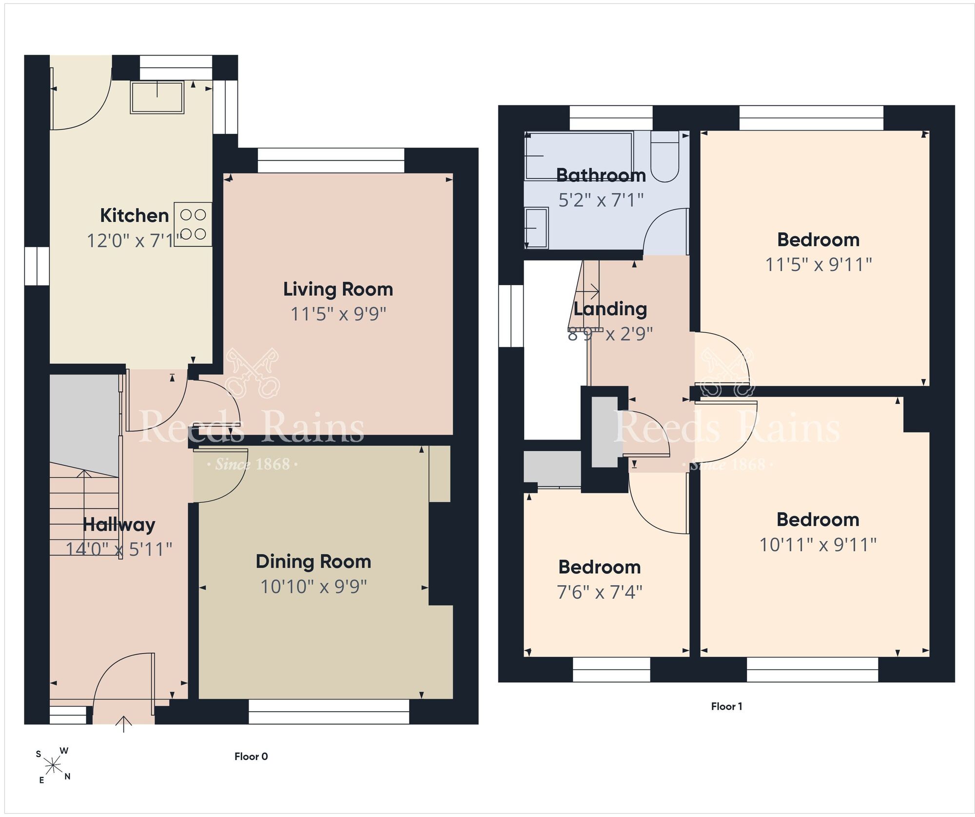 Floorplan of 3 bedroom Semi Detached House for sale, Mountainview Drive, Belfast, County Antrim, BT14