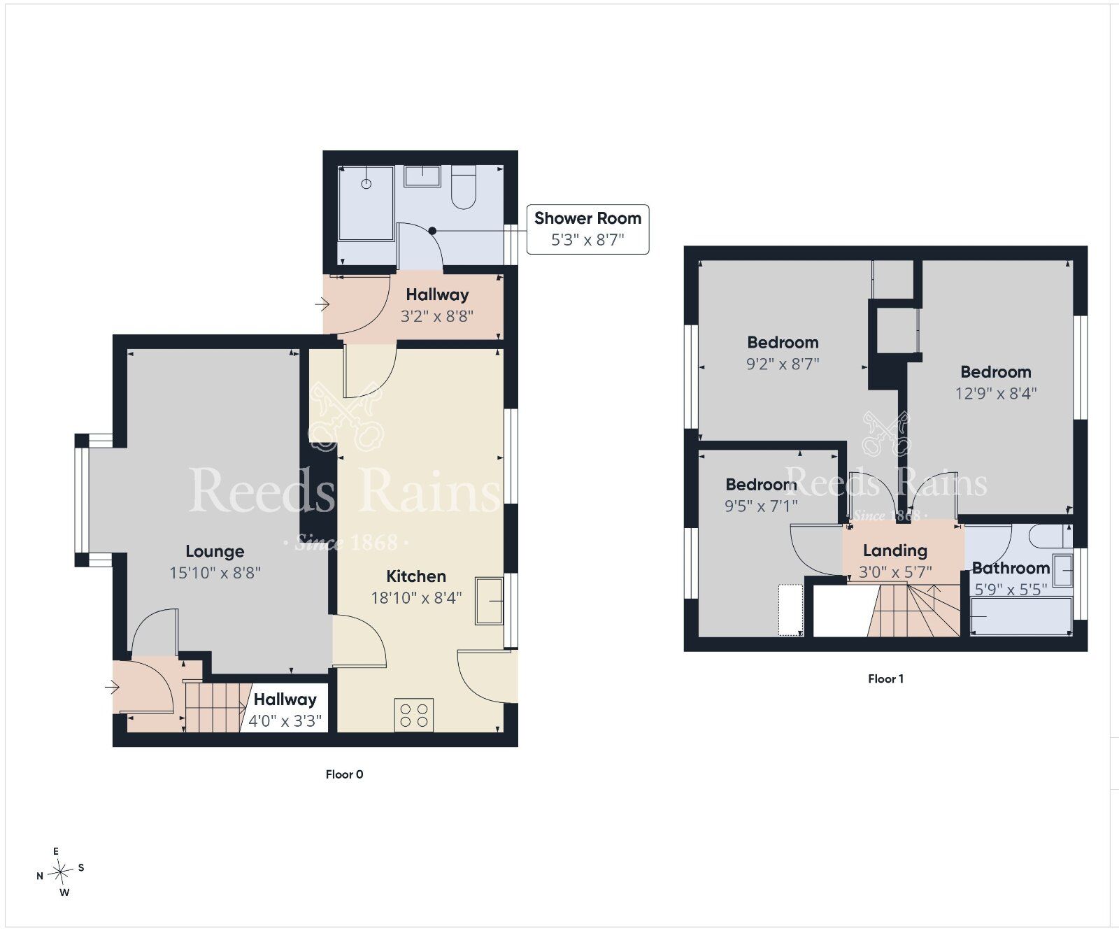 Floorplan of 3 bedroom Semi Detached House for sale, Avonlea Gardens, Newtownabbey, County Antrim, BT37