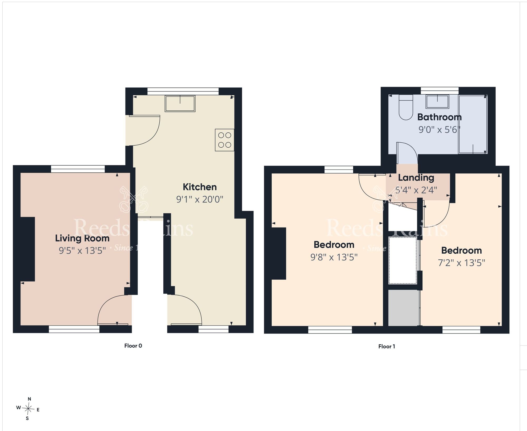 Floorplan of 2 bedroom Mid Terrace House for sale, Seaview Drive, Belfast, County Antrim, BT15