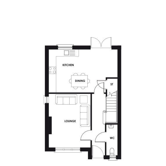 Floorplan of 3 bedroom Semi Detached House for sale, Randalstown Road, Antrim, BT41