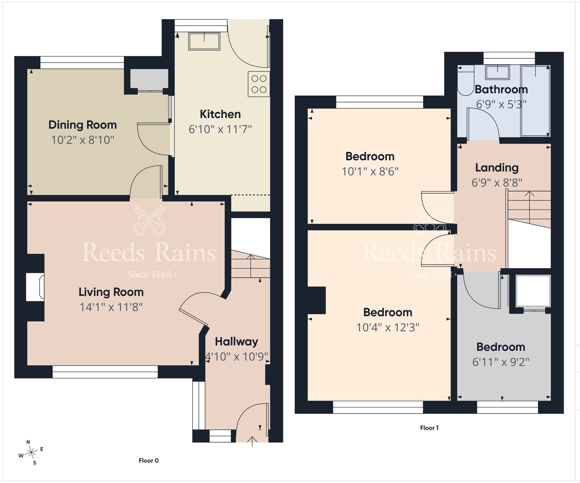 Floorplan of 3 bedroom Semi Detached House for sale, Church Crescent, Newtownabbey, County Antrim, BT36
