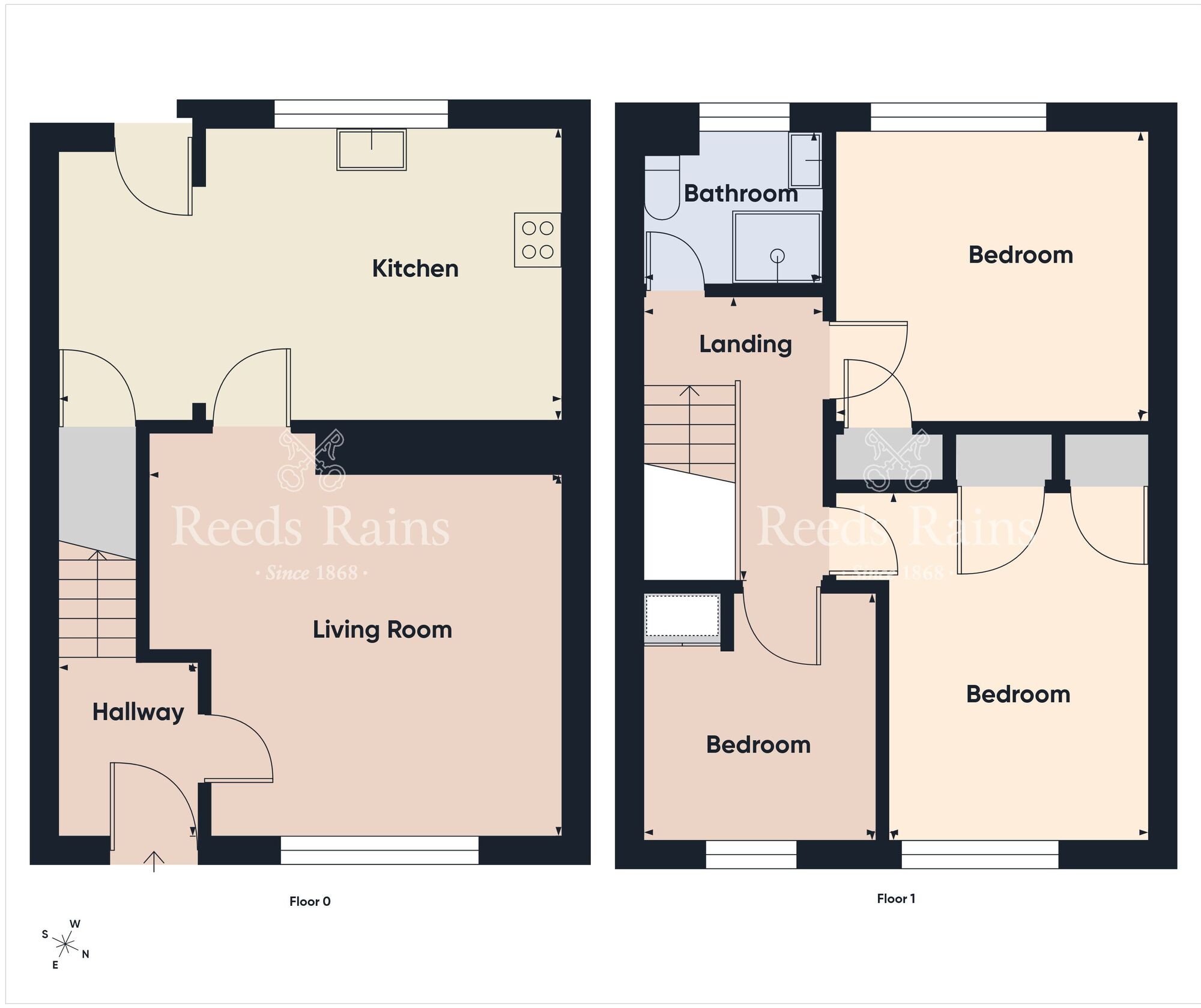 Floorplan of 3 bedroom Mid Terrace House for sale, Ballyduff Gardens, Newtownabbey, County Antrim, BT36