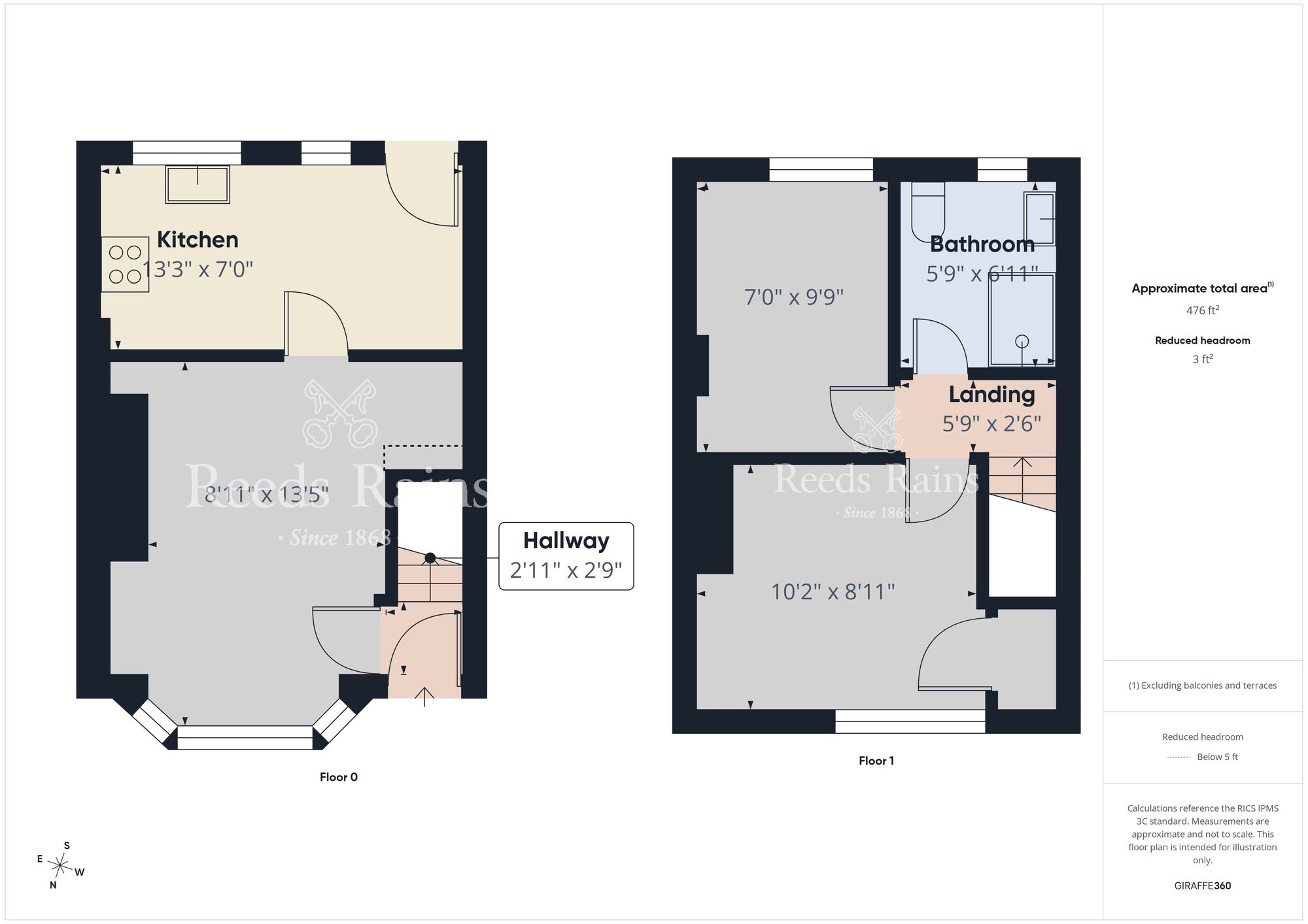 Floorplan of 2 bedroom Mid Terrace House for sale, Holmdene Gardens, Belfast, County Antrim, BT14