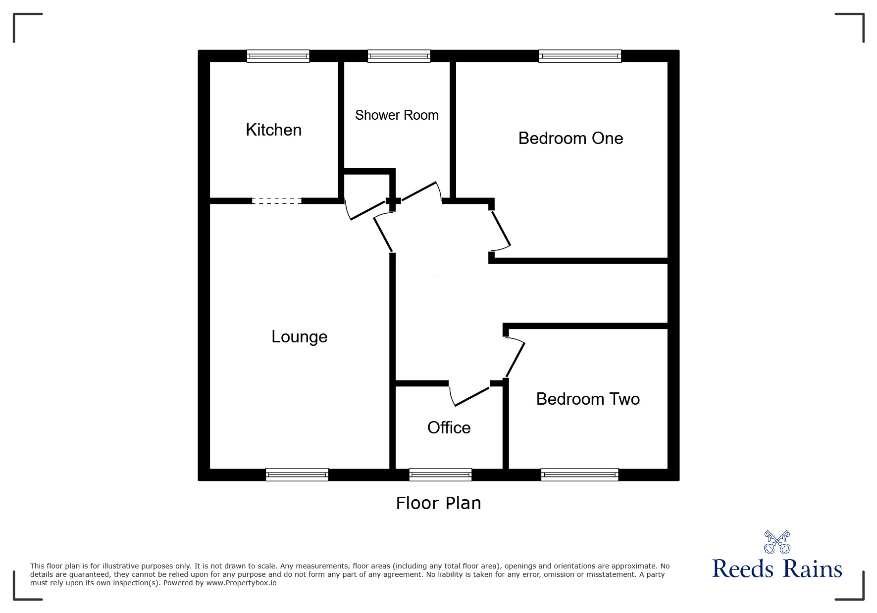 Floorplan of 2 bedroom  Flat to rent, Coombes View, Broadbottom, Cheshire, SK14