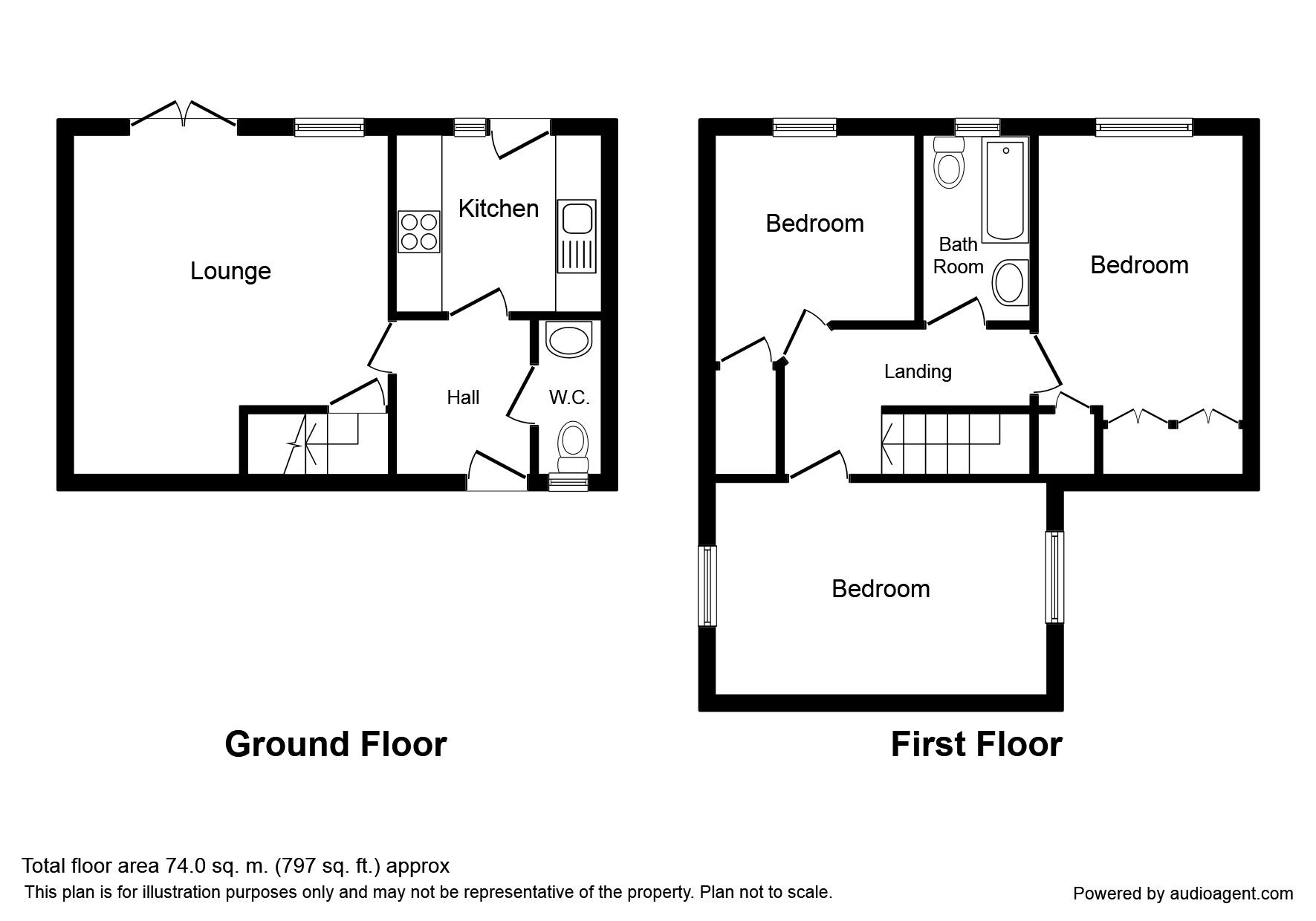 3 bedroom Mid Terrace House for sale, Heron Close, Glossop, SK13 £215,000