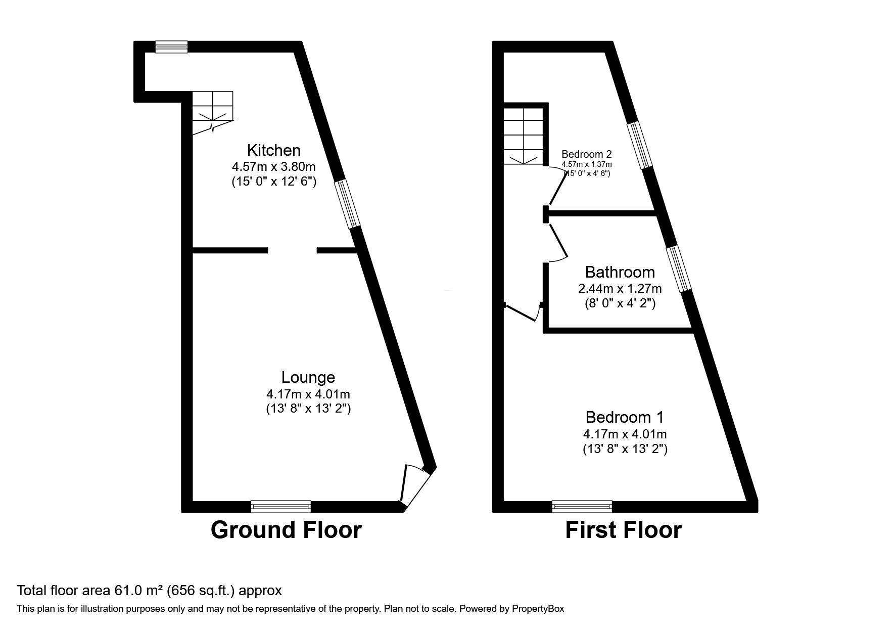2 bedroom End Terrace House for sale, Duke Street, Glossop, SK13 £155,000
