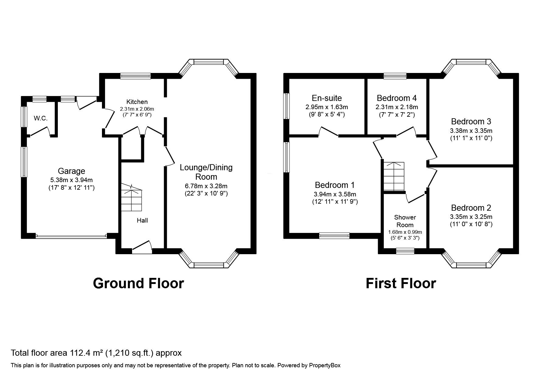 Floorplan of 4 bedroom Semi Detached House to rent, Ashleigh Avenue, Glossop, Derbyshire, SK13