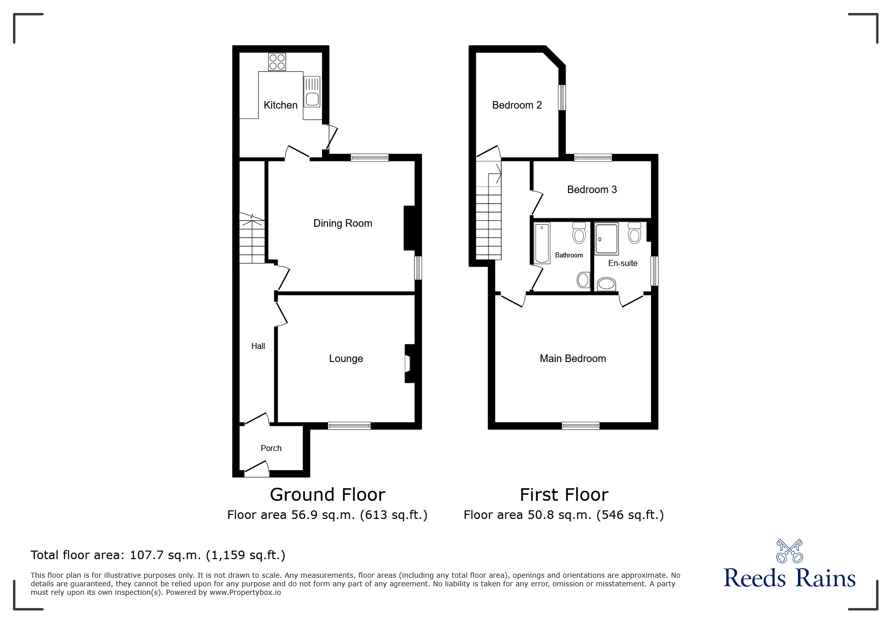 Floorplan of 3 bedroom Semi Detached House to rent, Conduit Street, Tintwistle, Derbyshire, SK13