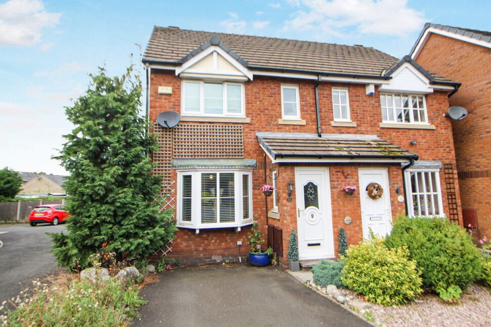 Main image of 2 bedroom Semi Detached House for sale, Langley Court, Hadfield, Derbyshire, SK13