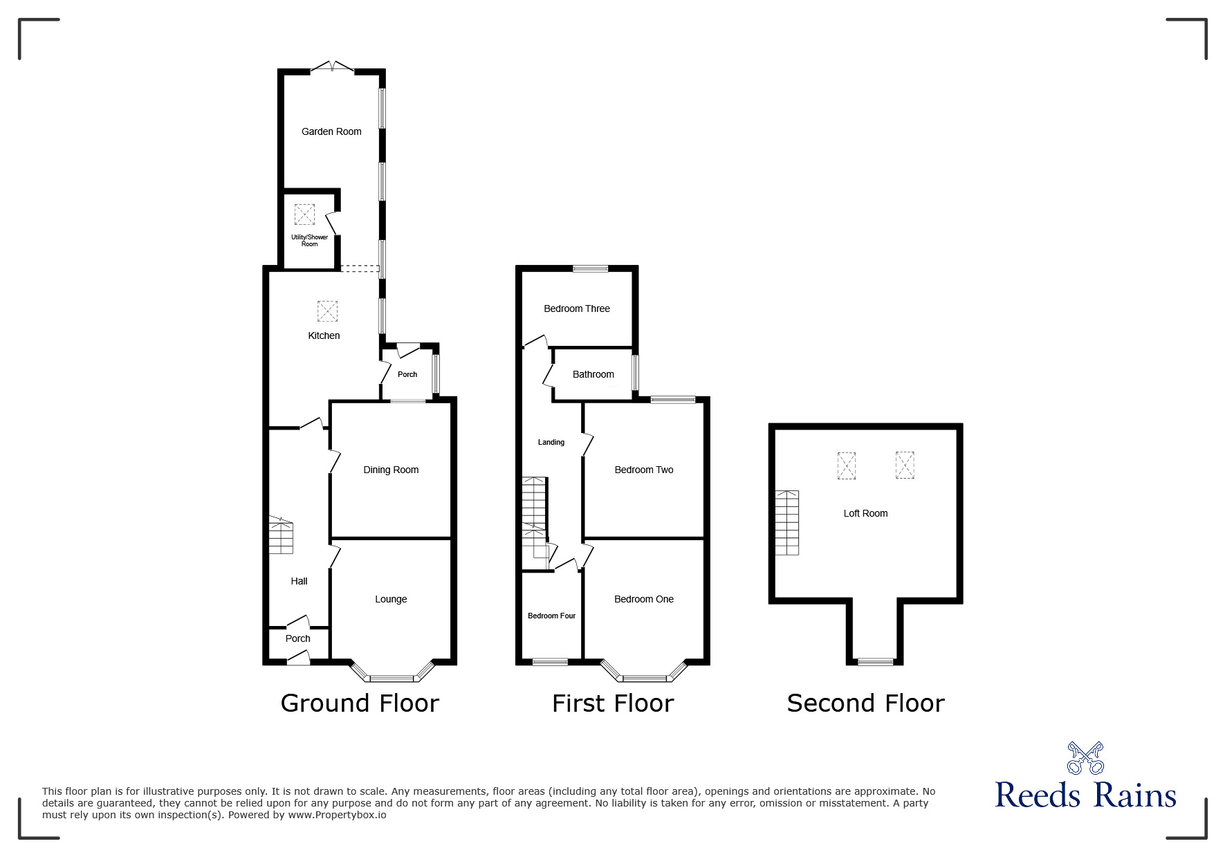 Floorplan of 5 bedroom Semi Detached House for sale, Sheffield Road, Derbyshire, SK13