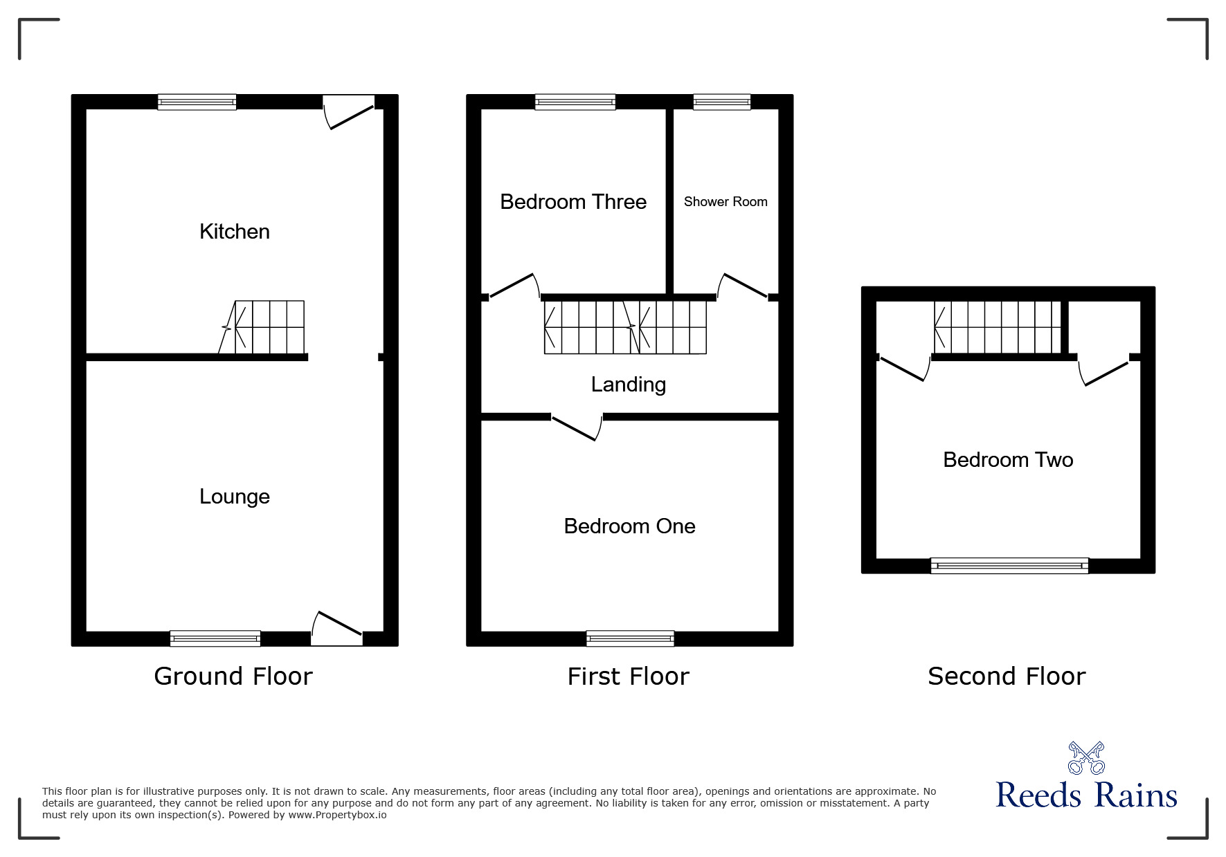 Floorplan of 3 bedroom Mid Terrace House to rent, John Dalton Street, Hadfield, Derbyshire, SK13