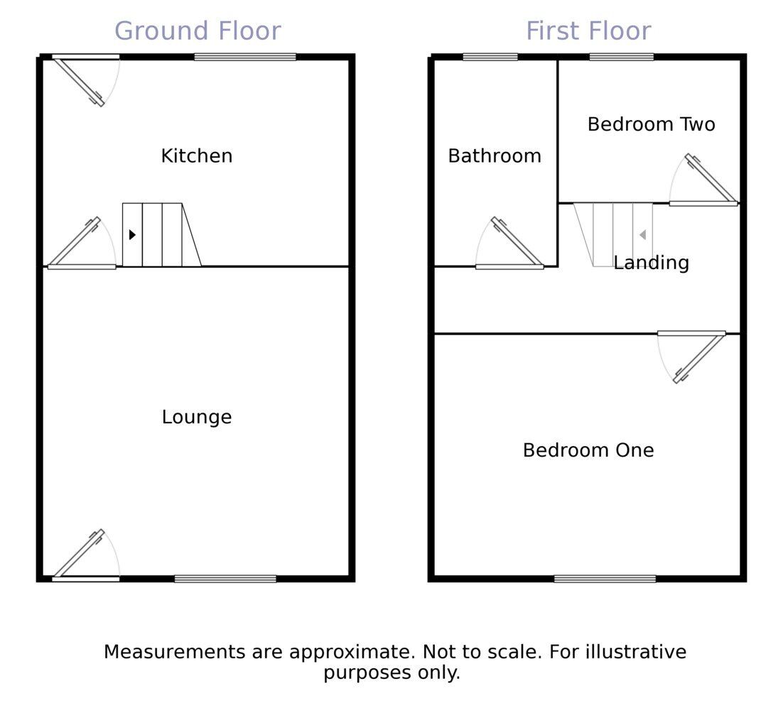 Floorplan of 2 bedroom Mid Terrace House to rent, Sheffield Road, Glossop, Derbyshire, SK13