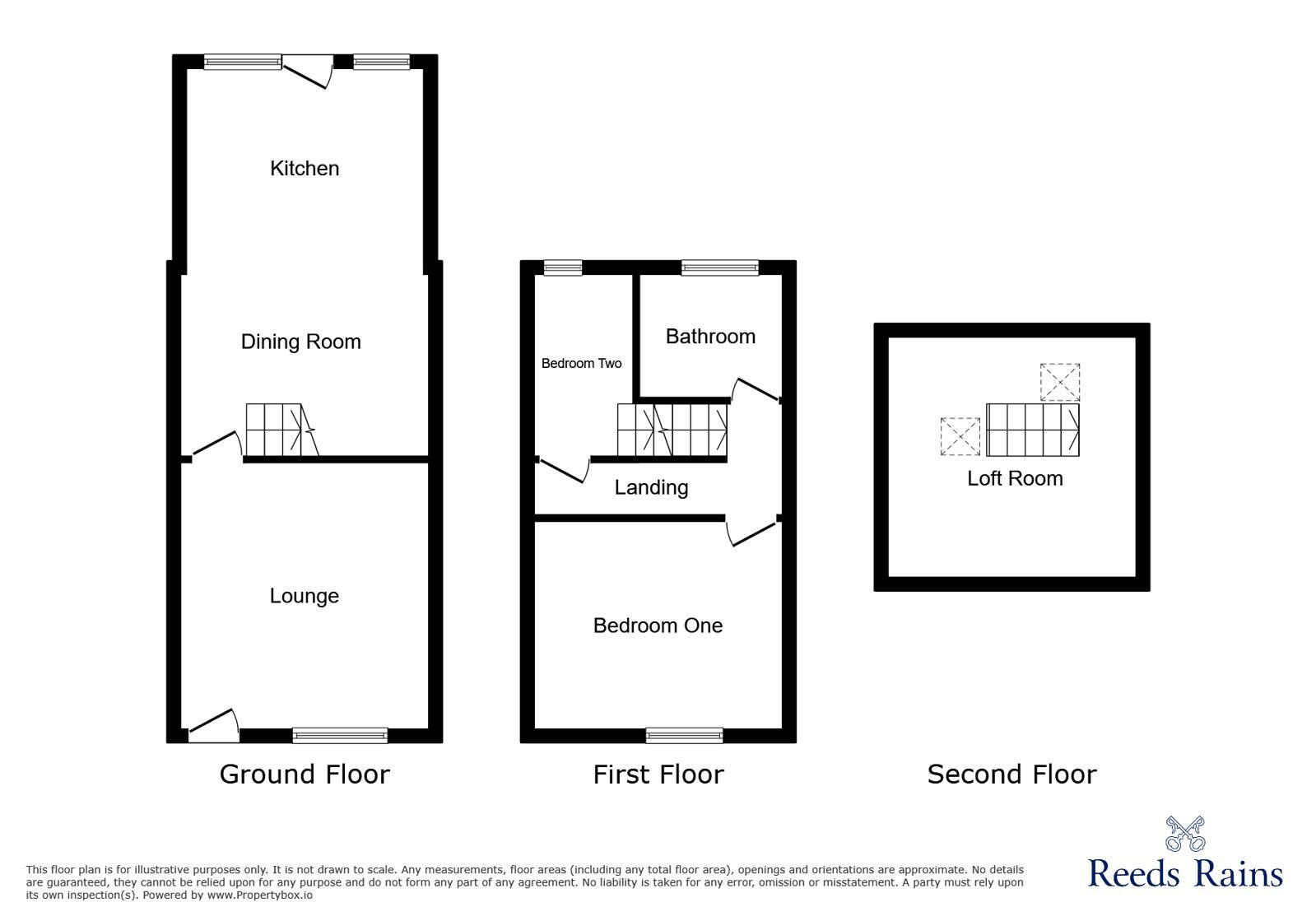 Floorplan of 2 bedroom Mid Terrace House to rent, Bankbottom, Hadfield, Derbyshire, SK13