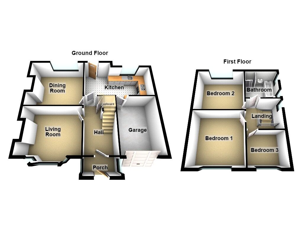 Floorplan of 3 bedroom Semi Detached House for sale, Willowfield Avenue, Newcastle Upon Tyne, NE3