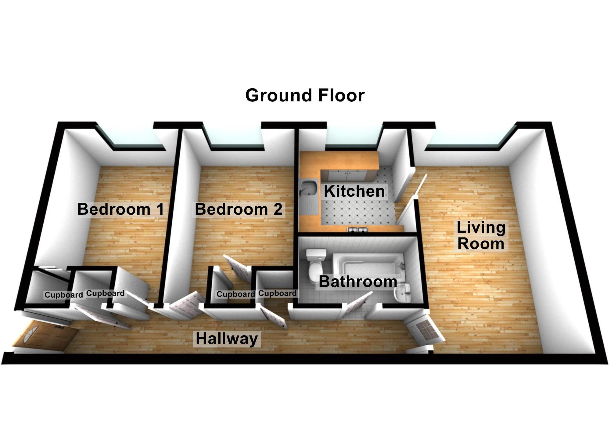 Floorplan of 2 bedroom Flat to rent, Windmill Court, Newcastle Upon Tyne, NE2