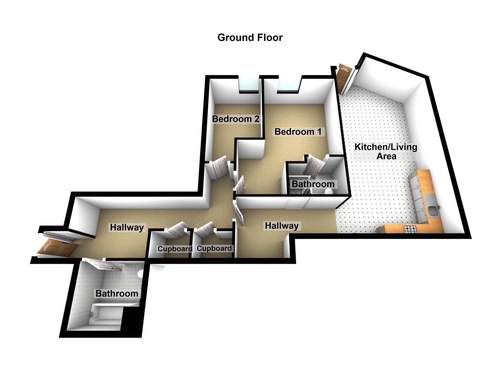 Floorplan of 2 bedroom  Flat to rent, St. James Gate, Newcastle upon Tyne, Tyne and Wear, NE1