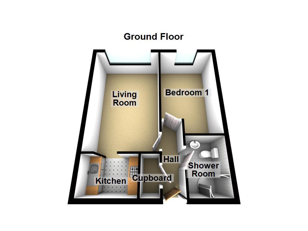 Floorplan of 1 bedroom  Flat for sale, High Street, Gosforth, Tyne and Wear, NE3