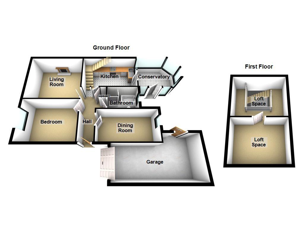 Floorplan of 2 bedroom Semi Detached Bungalow for sale, Caldwell Road, Newcastle upon Tyne, Tyne and Wear, NE3