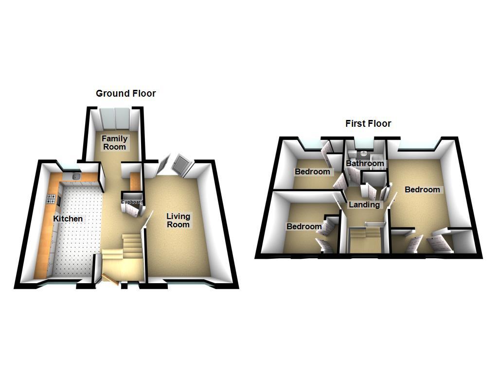 Floorplan of 3 bedroom Mid Terrace House for sale, Broadway West, Newcastle upon Tyne, Tyne and Wear, NE3