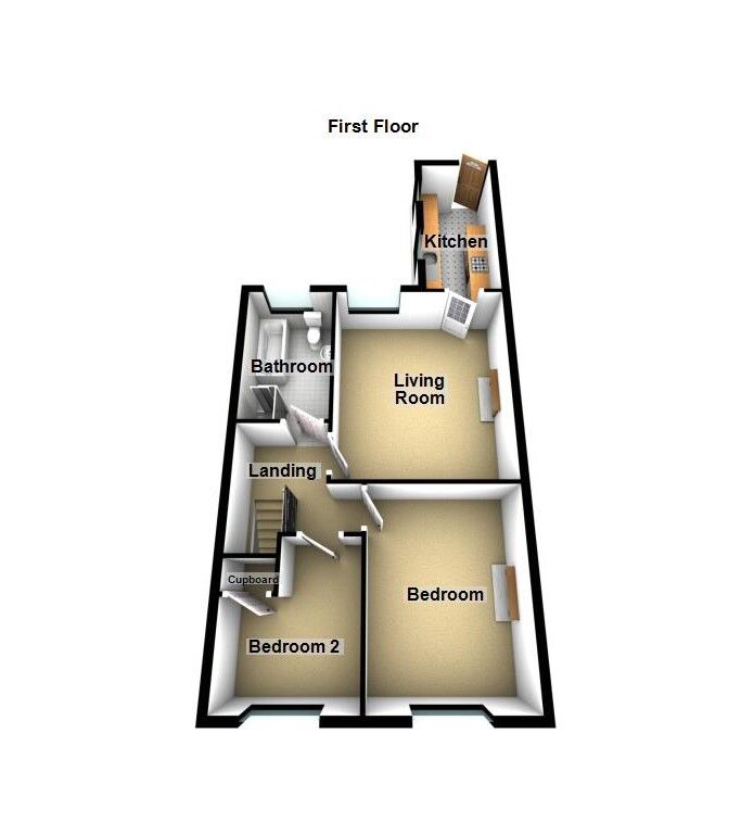 Floorplan of 2 bedroom  Flat for sale, Enid Street, Hazlerigg, Tyne and Wear, NE13
