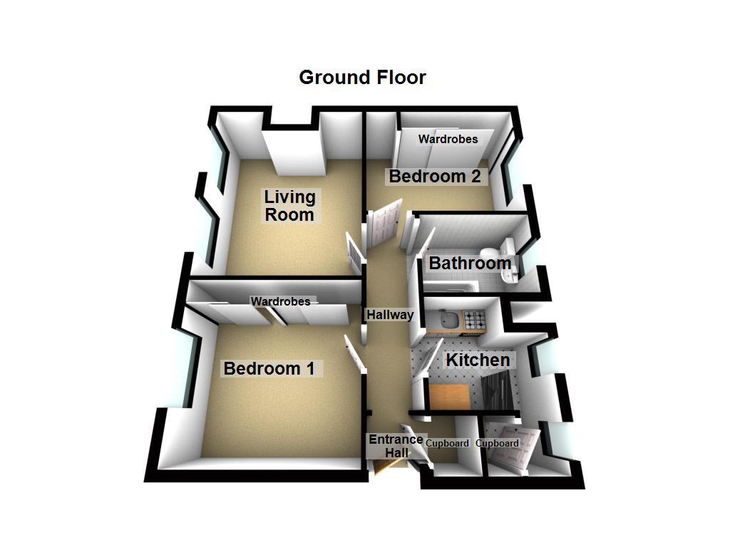 Floorplan of 2 bedroom  Flat for sale, Park Avenue, Gosforth, Tyne and Wear, NE3