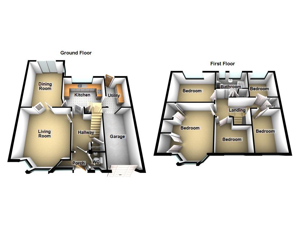 Floorplan of 5 bedroom Semi Detached House for sale, Eastcliffe Avenue, Newcastle upon Tyne, Tyne and Wear, NE3