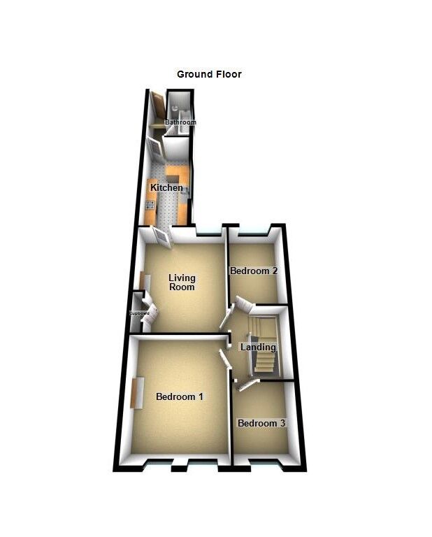 Floorplan of 3 bedroom  Flat for sale, Ashfield Road, Newcastle upon Tyne, Tyne and Wear, NE3