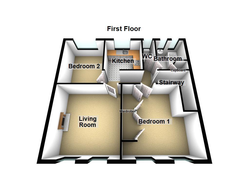 Floorplan of 2 bedroom  Flat for sale, Newlands Avenue, Newcastle upon Tyne, Tyne and Wear, NE3