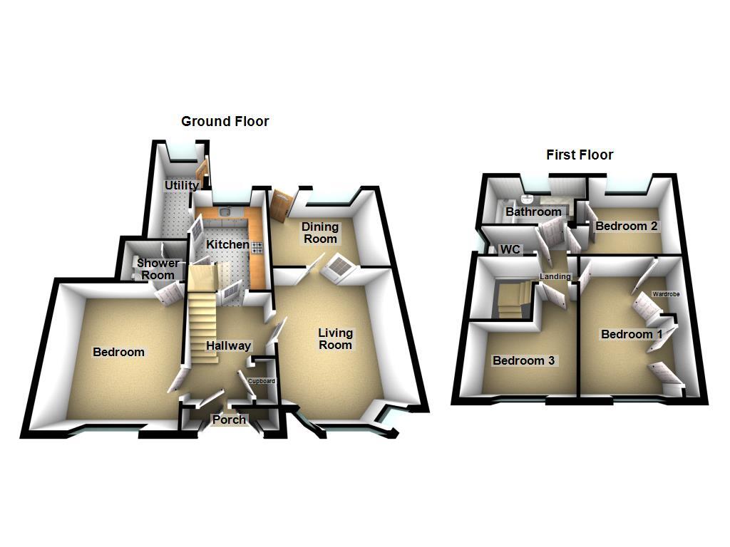 Floorplan of 4 bedroom Semi Detached House for sale, Broadway West, Newcastle upon Tyne, Tyne and Wear, NE3