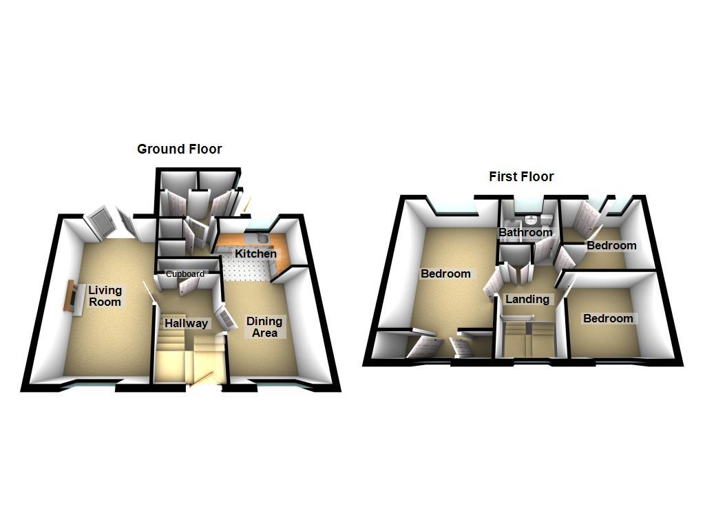 Floorplan of 3 bedroom Mid Terrace House for sale, Broadway West, Newcastle upon Tyne, Tyne and Wear, NE3