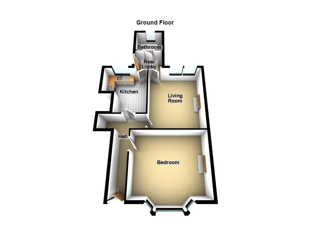 Floorplan of 1 bedroom  Flat for sale, South View, Hazlerigg, Tyne and Wear, NE13