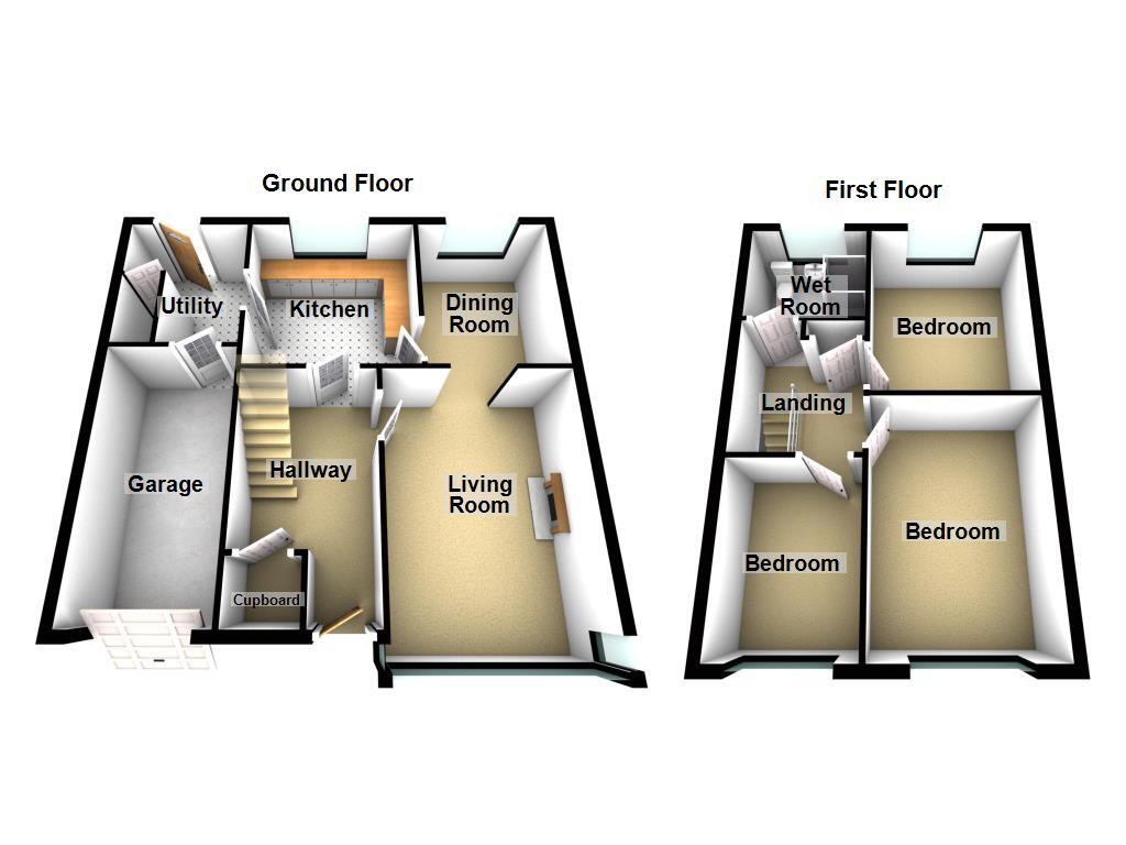 Floorplan of 3 bedroom Semi Detached House for sale, Farne Avenue, Newcastle upon Tyne, Tyne and Wear, NE3