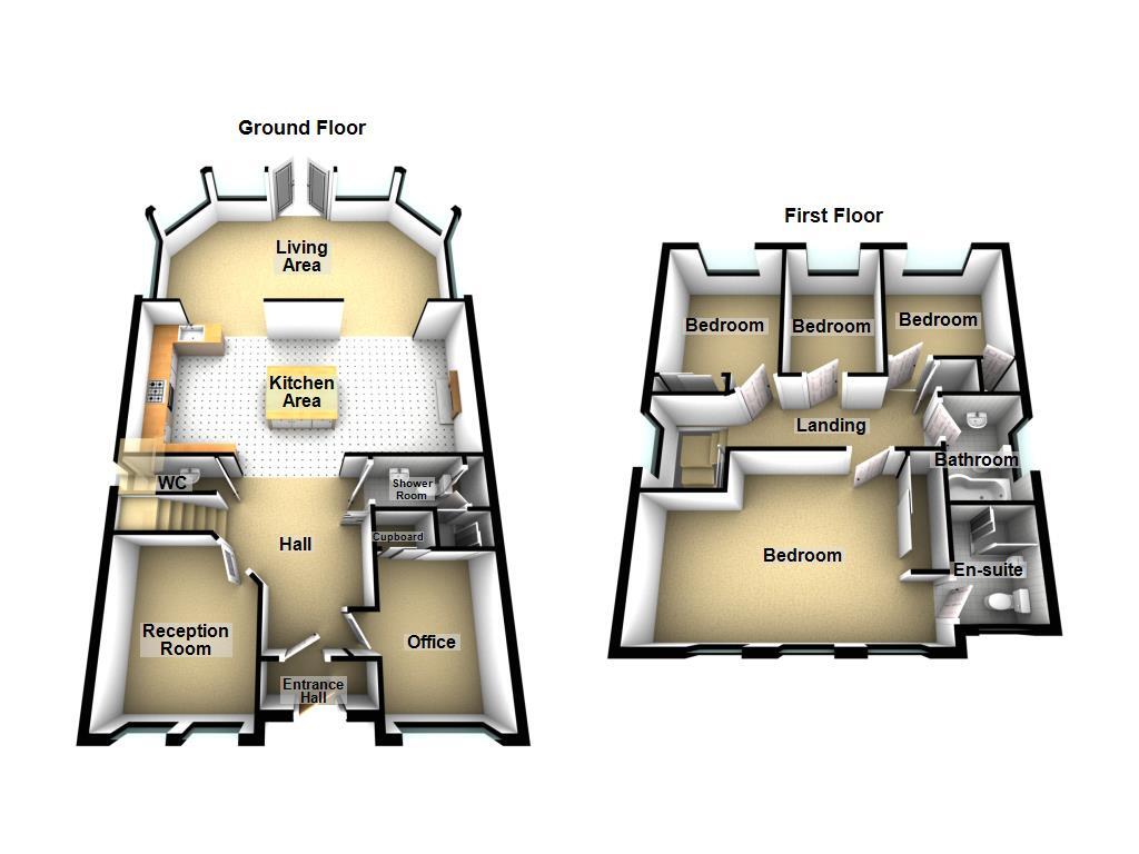 Floorplan of 5 bedroom Detached House for sale, Princes Meadow, Newcastle upon Tyne, Tyne and Wear, NE3