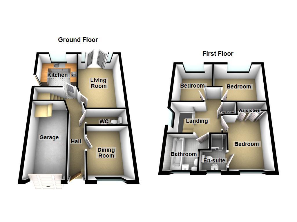 Floorplan of 3 bedroom Detached House for sale, Old Campus Close, Newcastle upon Tyne, Tyne and Wear, NE7