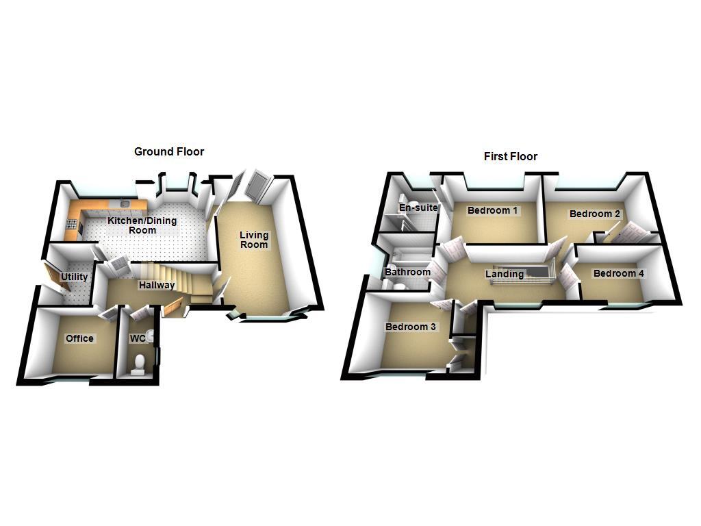 Floorplan of 4 bedroom Detached House for sale, Shawbrow Close, Newcastle upon Tyne, Tyne and Wear, NE7